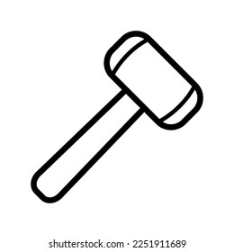 Mallet icon in trendy vector design illustration 