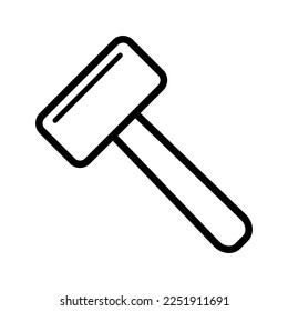 Mallet icon in trendy vector design illustration 