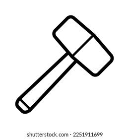 Mallet icon in trendy vector design illustration 