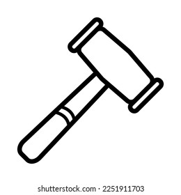 Mallet icon in trendy vector design illustration 