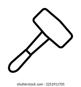 Mallet icon in trendy vector design illustration 