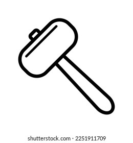 Mallet icon in trendy vector design illustration 