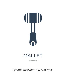 mallet icon vector on white background, mallet trendy filled icons from Other collection, mallet vector illustration
