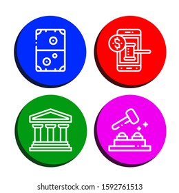 mallet simple icons set. Contains such icons as Air hockey, Auction, Legal, Whack a mole, can be used for web, mobile and logo