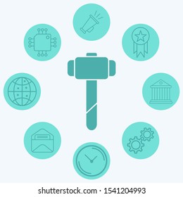 Mallet vector icon sign symbol