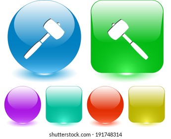 Mallet. Vector interface element.