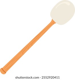 Mallets Percussion Illustration Isolated on White Background