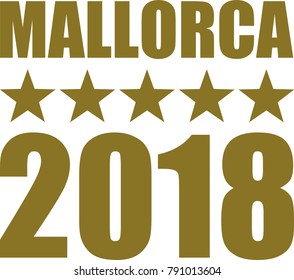 Mallorca 2018 with golden stars
