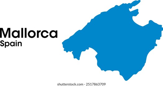 mallorca spain mapa em vetores