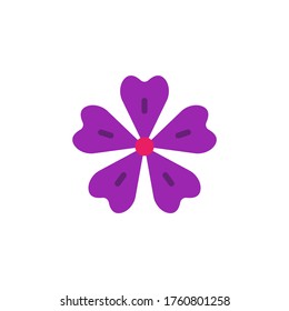Mallow flower icon. Simple color vector elements of botanicals icons for ui and ux, website or mobile application
