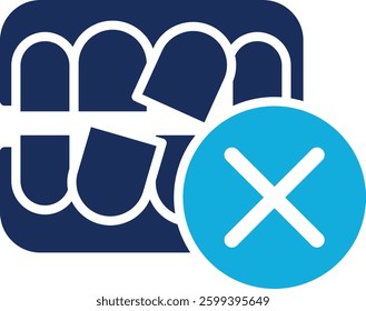 Malocclussion Icon Element For Design