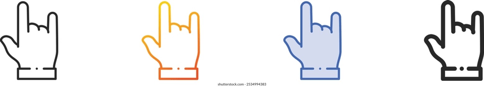 maloik icon.Thin Linear, Gradient, Blue Stroke and bold Style Design Isolated On White Background