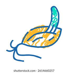 malt barley doodle icon sketch vector. malt barley sign. isolated symbol illustration