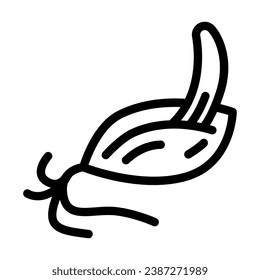 malt barley line icon vector. malt barley sign. isolated contour symbol black illustration