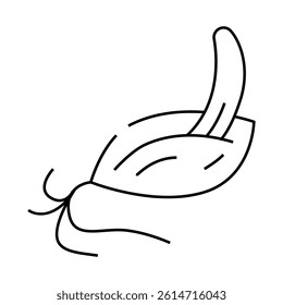 malt barley line icon vector. malt barley sign. isolated contour symbol black illustration