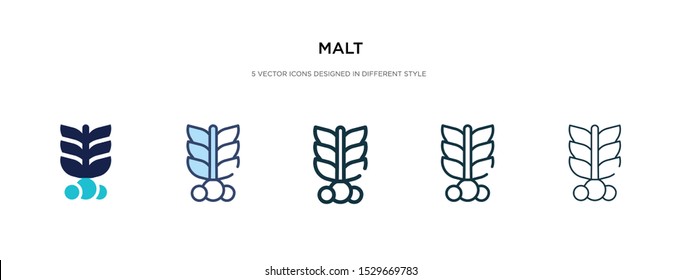 malt icon in different style vector illustration. two colored and black malt vector icons designed in filled, outline, line and stroke style can be used for web, mobile, ui