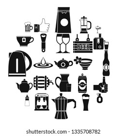 Malt icons set. Simple set of 25 malt vector icons for web isolated on white background