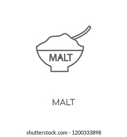 Malt linear icon. Malt concept stroke symbol design. Thin graphic elements vector illustration, outline pattern on a white background, eps 10.