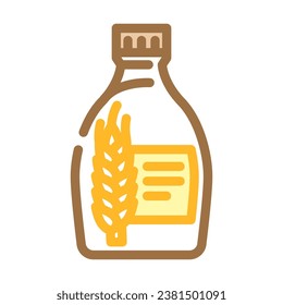 malt syrup barley color icon vector. malt syrup barley sign. isolated symbol illustration