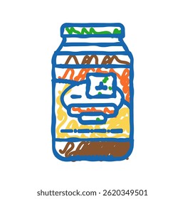 malt syrup barley doodle icon sketch vector. malt syrup barley sign. isolated symbol illustration