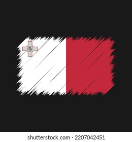 Pinza de pincel de bandera de Malta