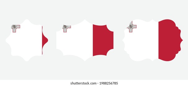 Malta flag. flat icon symbol vector illustration