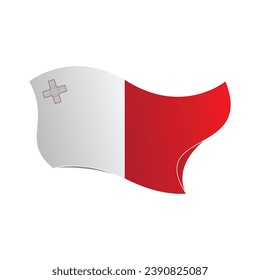 Malta flag icon,vector illustration symbol design