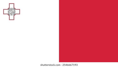 Malta Flag Illustration Premium Quality High Resolution 300DPI