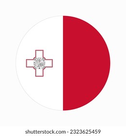 Malta flag simple illustration for independence day or election