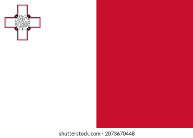 Malta flag vector for designer.