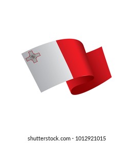 Malta flag, vector illustration