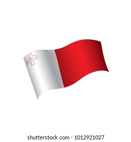 Malta flag, vector illustration