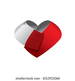 Malta flag, vector illustration