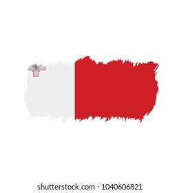 Malta flag, vector illustration
