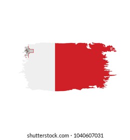 Malta flag, vector illustration