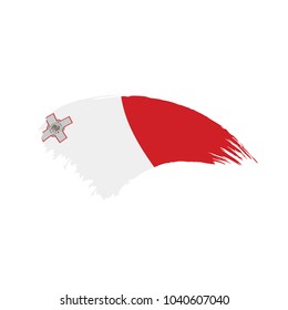 Malta flag, vector illustration