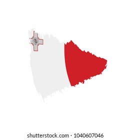 Malta flag, vector illustration