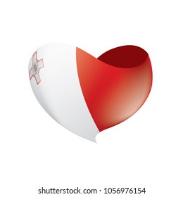 Malta flag, vector illustration