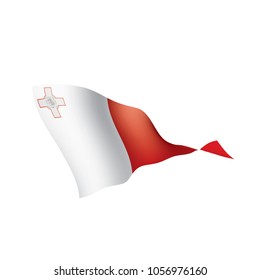 Malta flag, vector illustration