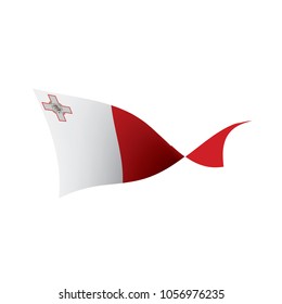 Malta flag, vector illustration