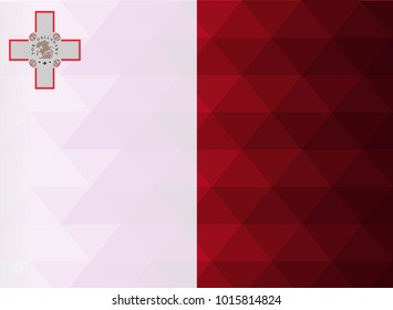 Malta Flag vector illustration. Malta Flag. National Flag of Malta.
