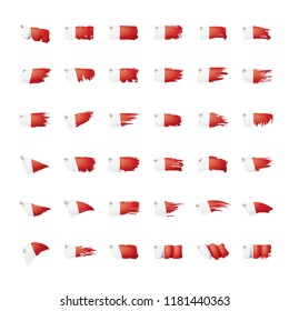 Malta flag, vector illustration on a white background.