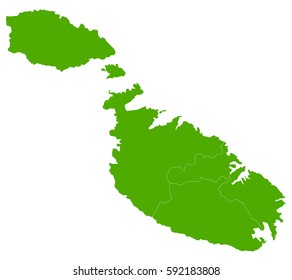 malta green map