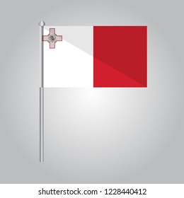 Malta Icon vector illustration,National flag for country of Malta isolated, banner vector illustration. Vector illustration eps10.