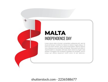 Malta Unabhängigkeitstag Hintergrund gefeiert am 21. September.