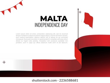 Malta Unabhängigkeitstag Hintergrund gefeiert am 21. September.