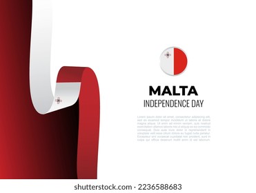 Malta Unabhängigkeitstag Hintergrund gefeiert am 21. September.