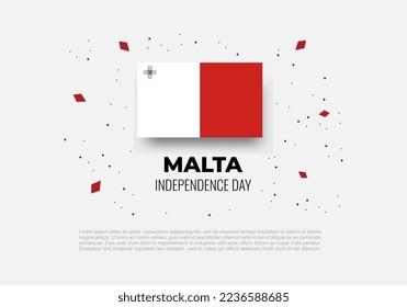 Malta Unabhängigkeitstag Hintergrund gefeiert am 21. September.