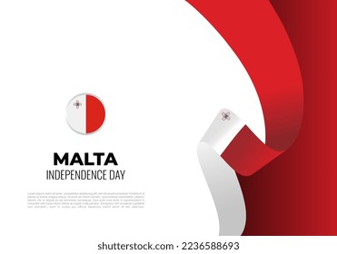 Malta Unabhängigkeitstag Hintergrund gefeiert am 21. September.