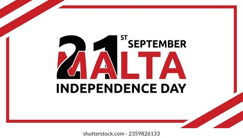 Malta Independence Day is celebrated on the 21st of September. This banner marks the nation's liberation from British colonial rule in 1964. Great for cultural events, and grand parades